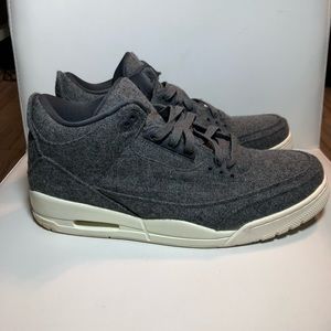 Nike air Jordan three retro wool size 15 worn once